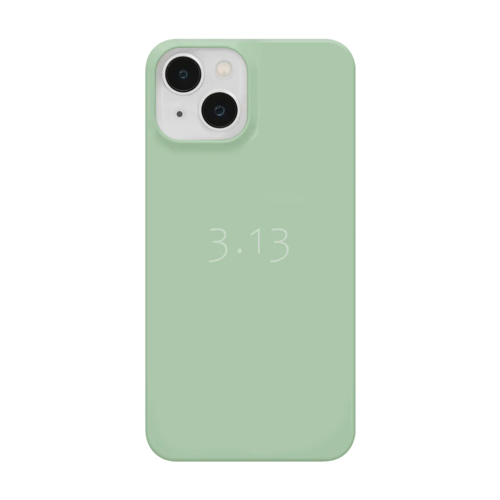 「Birth Day Colors」バースデーカラーの専門店の3月13日の誕生色「パステル・グリーン」 iPhone Smartphone Case