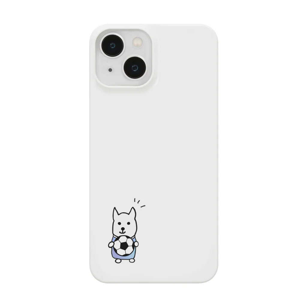 ひろねこさんの冒険*♡･゜のサッカー犬さん♪Part2（背景なし） Smartphone Case