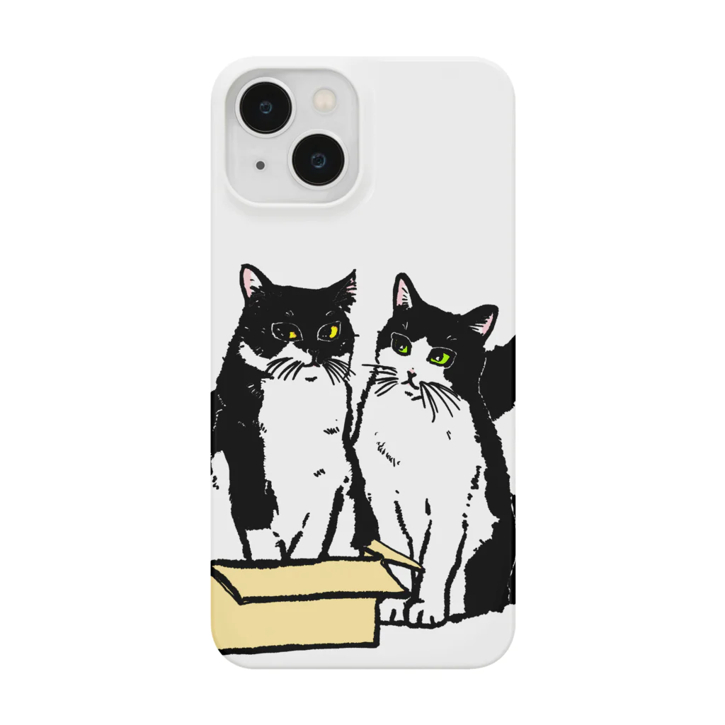 猫竹（nekotake)の箱に入りたい白黒猫たち Smartphone Case