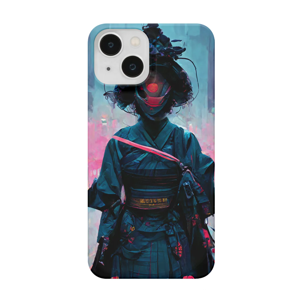 Spl_MuteのCyberpunk Samurai スマホケース