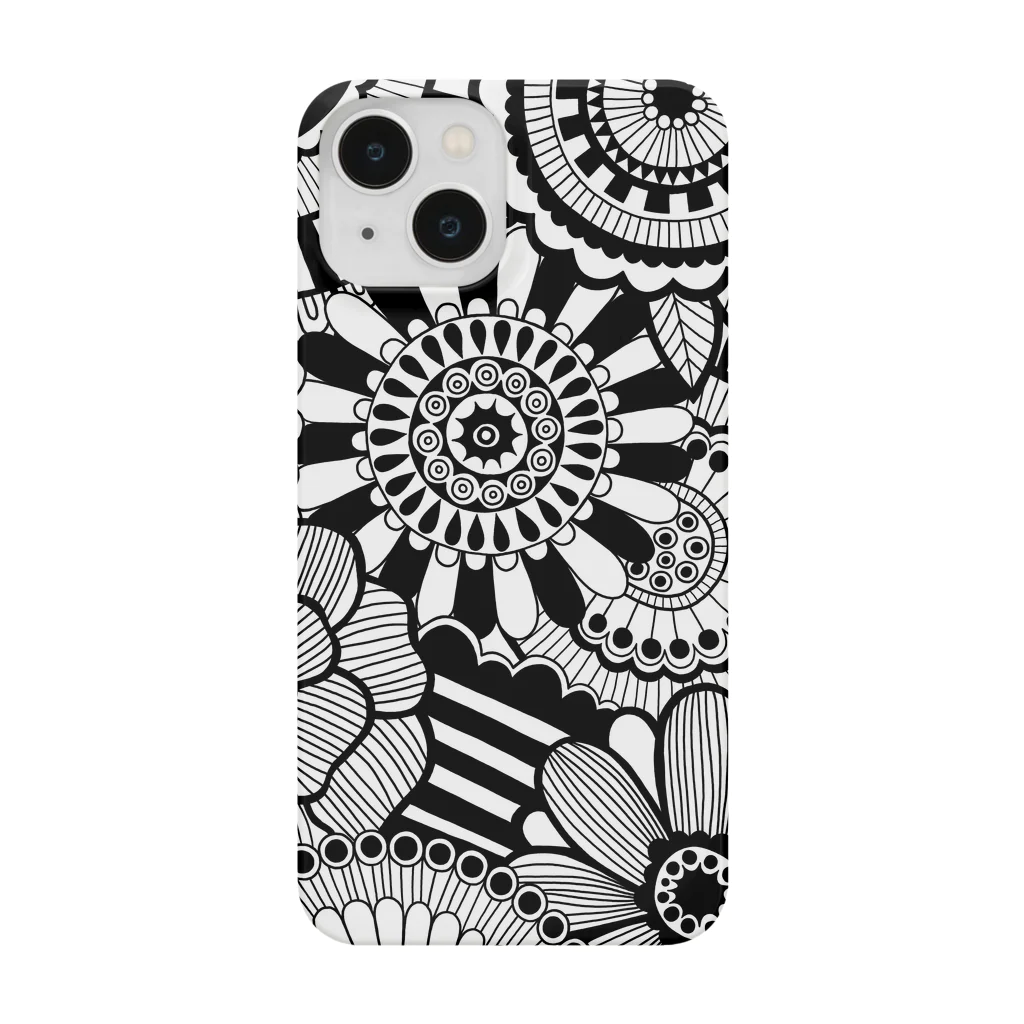 🎨 𝗲𝗸𝗸𝗮'𝘀 𝗮𝗿𝘁 𝘄𝗼𝗿𝗸𝘀 🎨のホワイトandブラック Smartphone Case