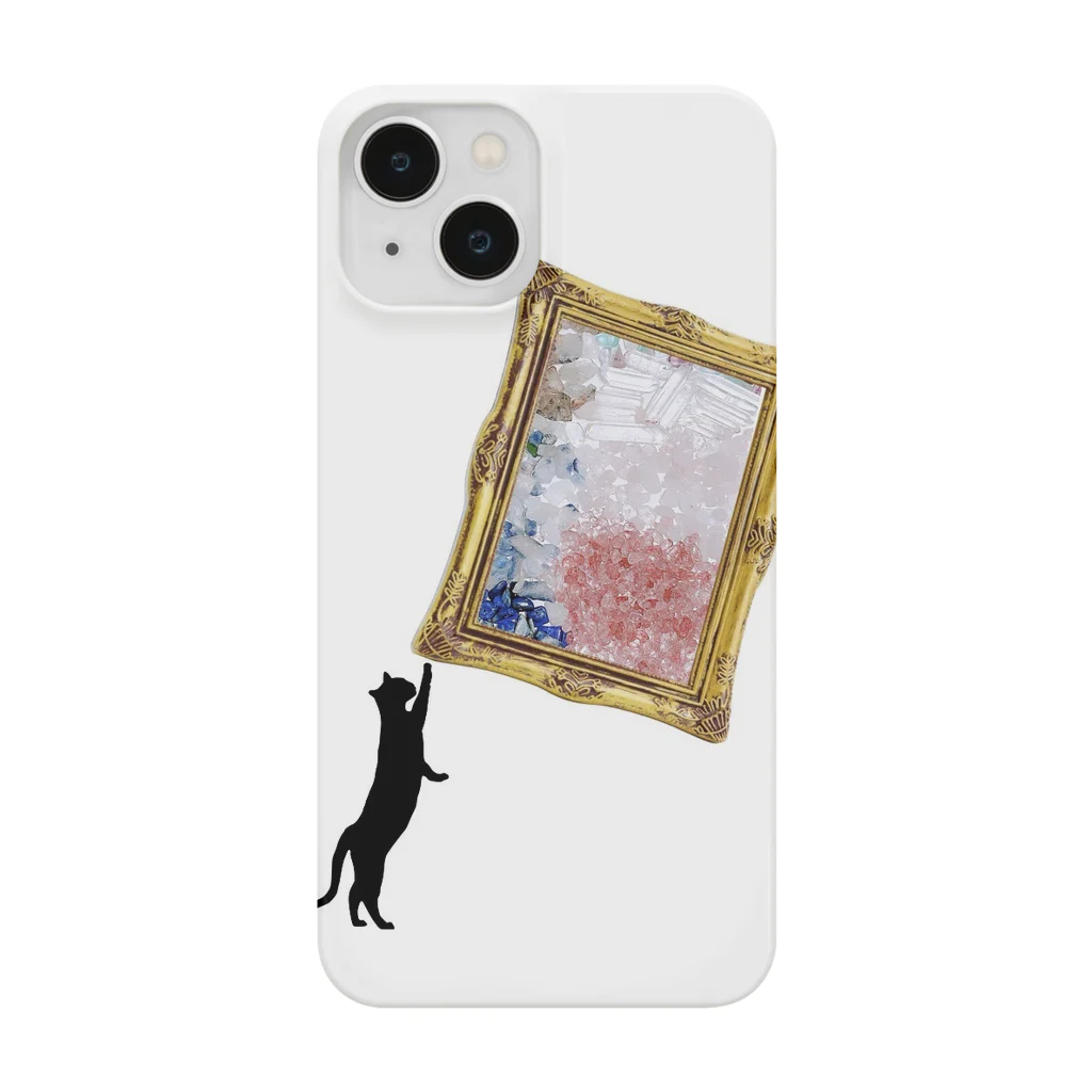 ohkの猫ちゃんが天然石を見にきてくれました Smartphone Case