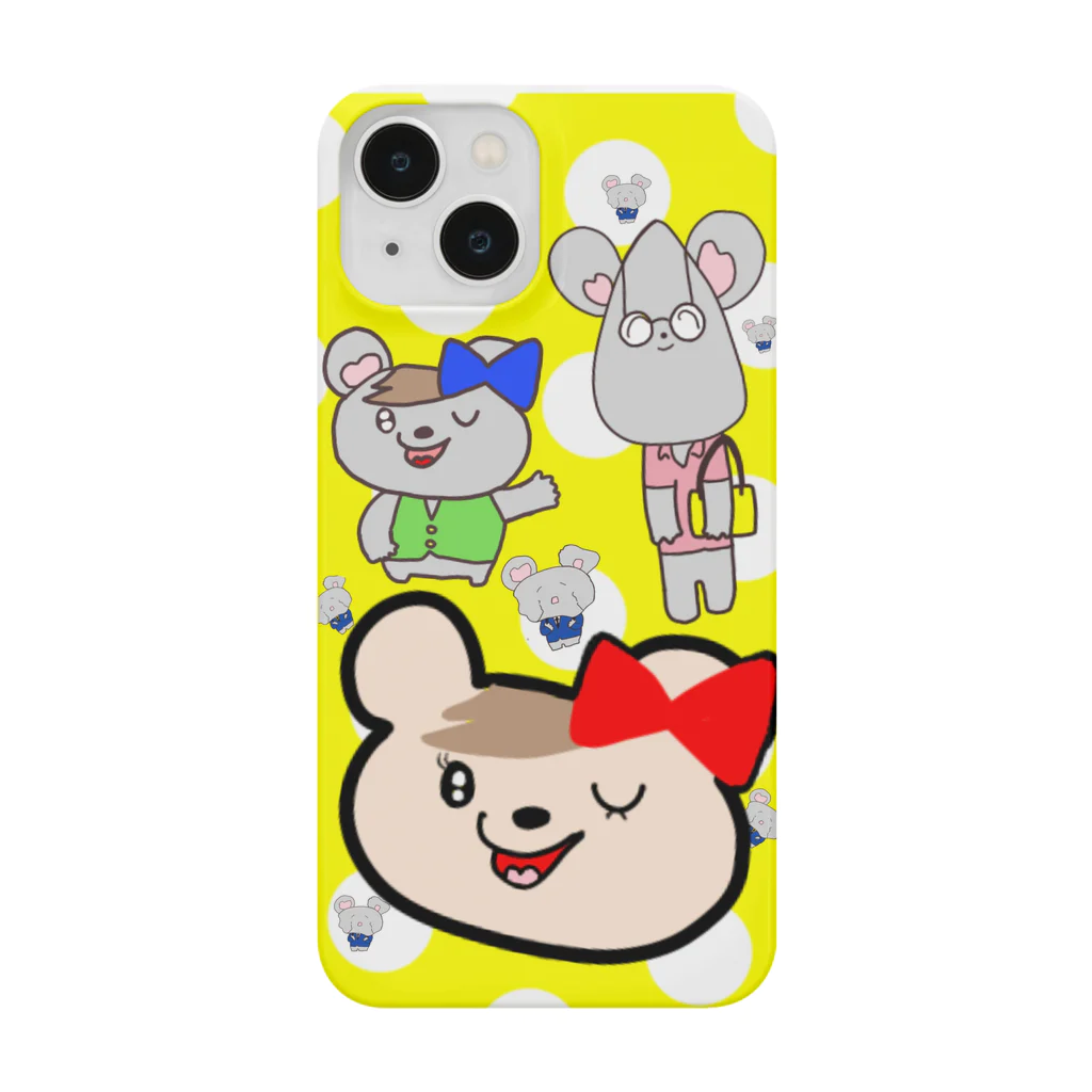 ミラクルアニマルズのミラクルアニマルズ(黄色ドット) Smartphone Case