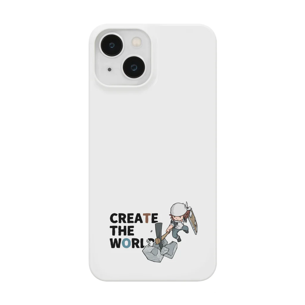 mocchi’s workshopのCREATE THE WORLD スマホケース