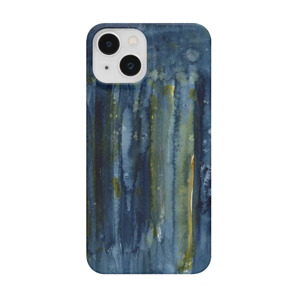 c5watercolorの水彩ペイント・夜にとける Smartphone Case