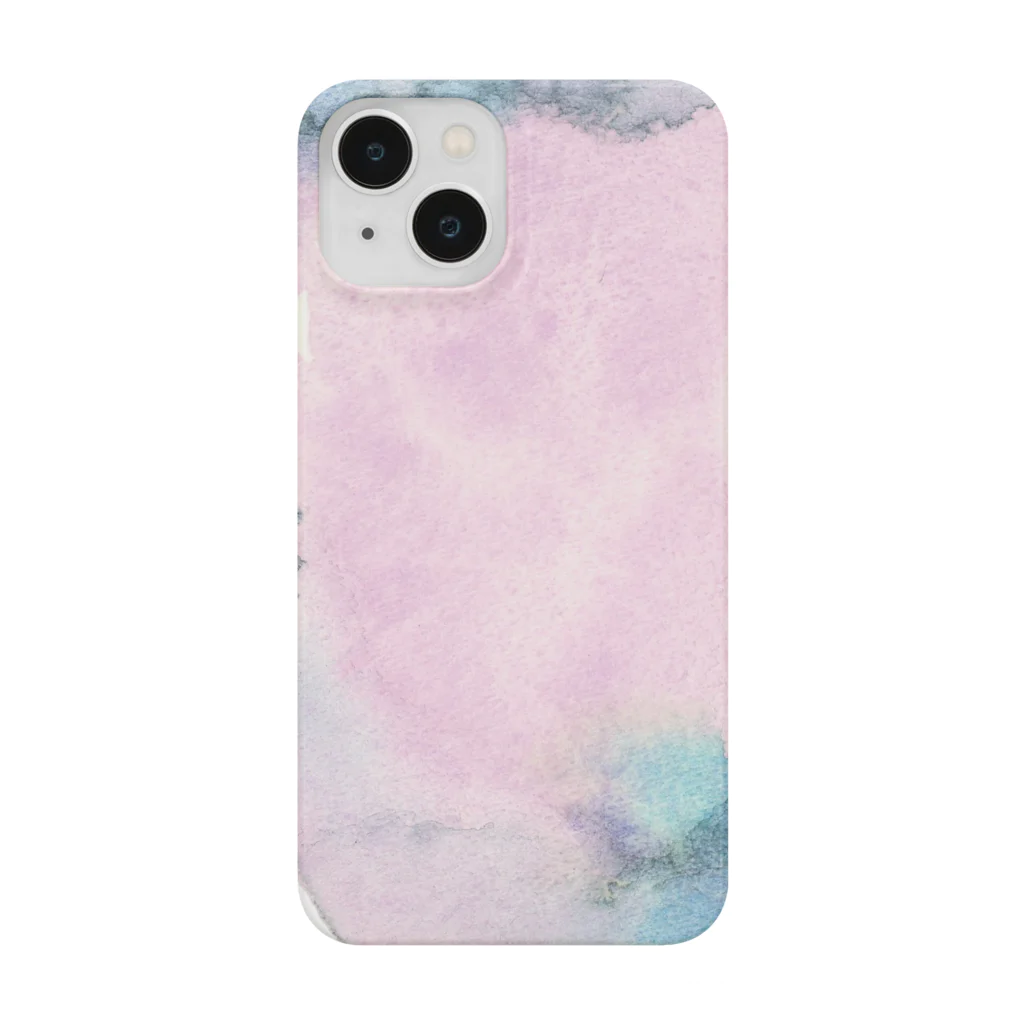 c5watercolorの水彩ペイント：ゆらぎトライアングル Smartphone Case