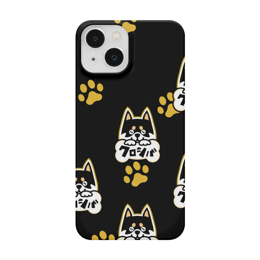 しっぽ堂のクロシバ　スマホケース Smartphone Case