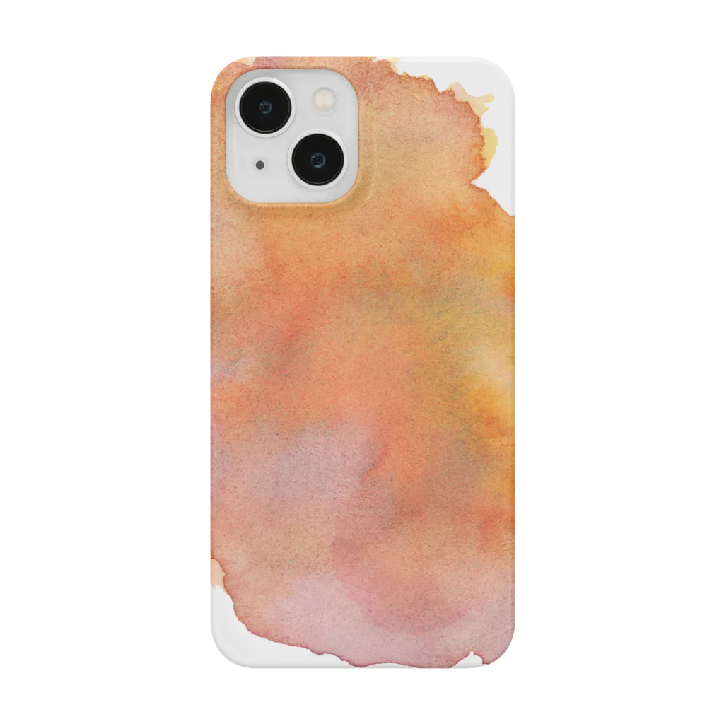 c5watercolorの水彩ペイント・夕焼け Smartphone Case