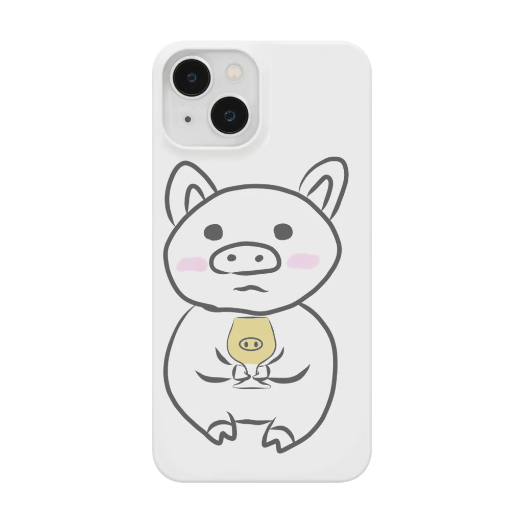 乾杯待ちのぶたの乾杯待ちのぶた　カラーver. Smartphone Case