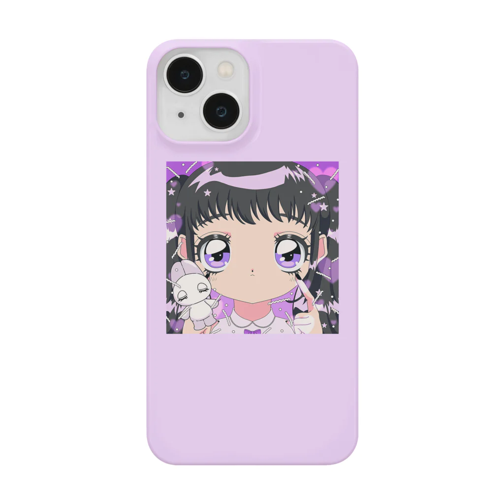 ねむるちゃんランドのレトロガールパープル Smartphone Case