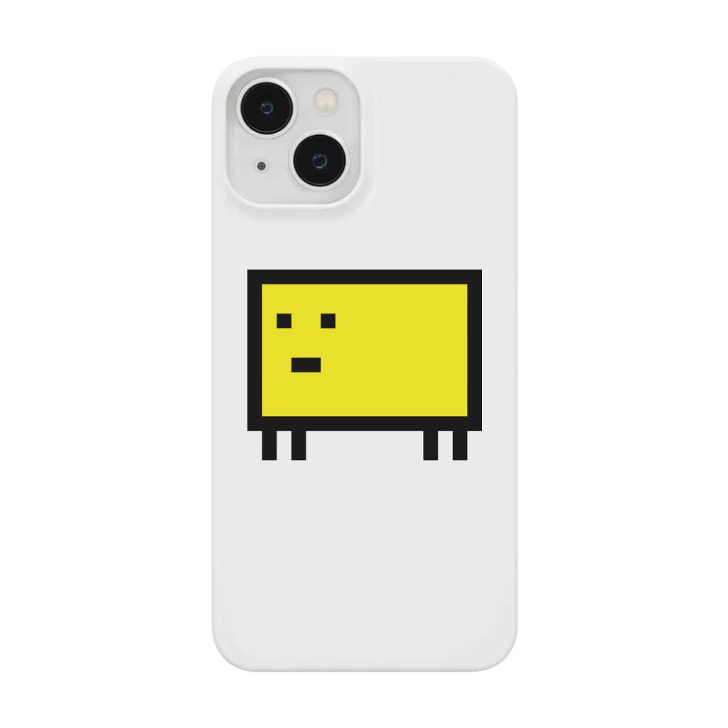 1080shopの黄色しかく。 Smartphone Case