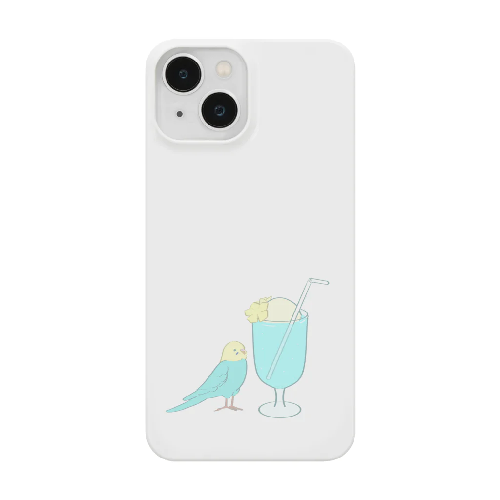 ぴちゅかショップのセキセイお揃いクリームソーダ Smartphone Case