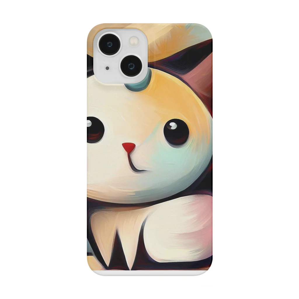 T2 Mysterious Painter's ShopのMysterious Cat Smartphone Case