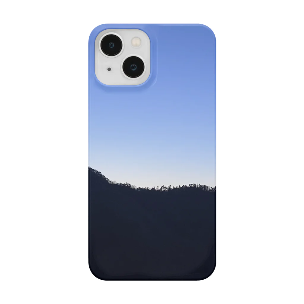 Dali13のAzure Twilight Glow of Japan's Rural Mountain Ranges Smartphone Case