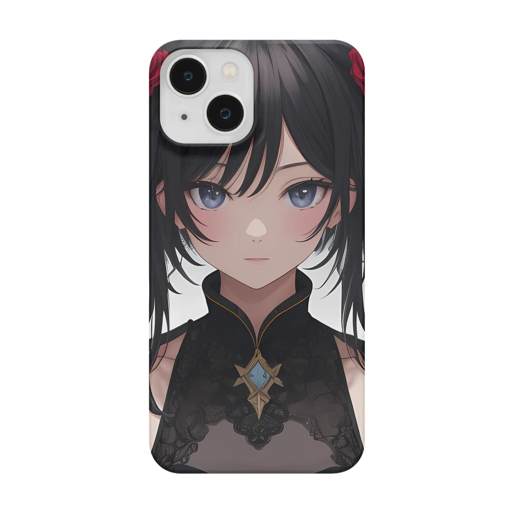 朔工房の花飾りの少女 Smartphone Case