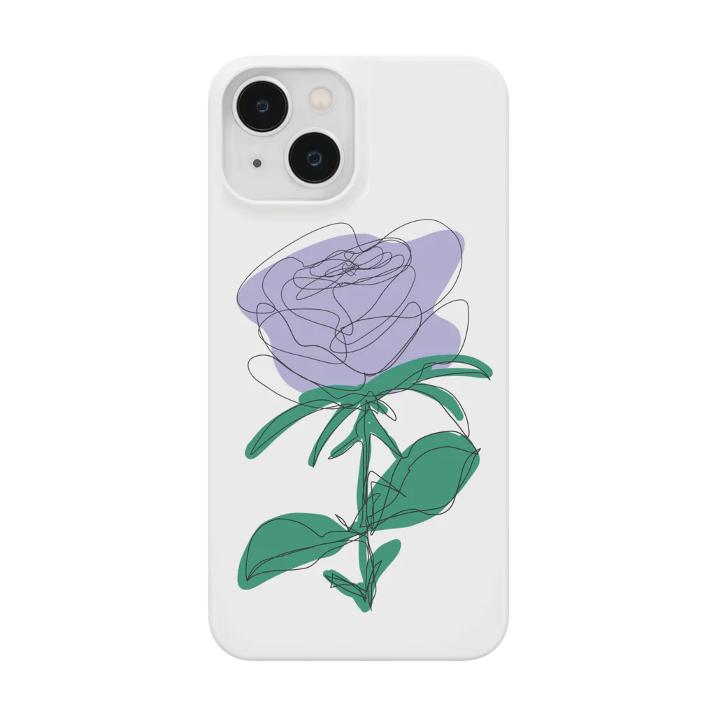 サラスシのmy ROSE パープル Smartphone Case