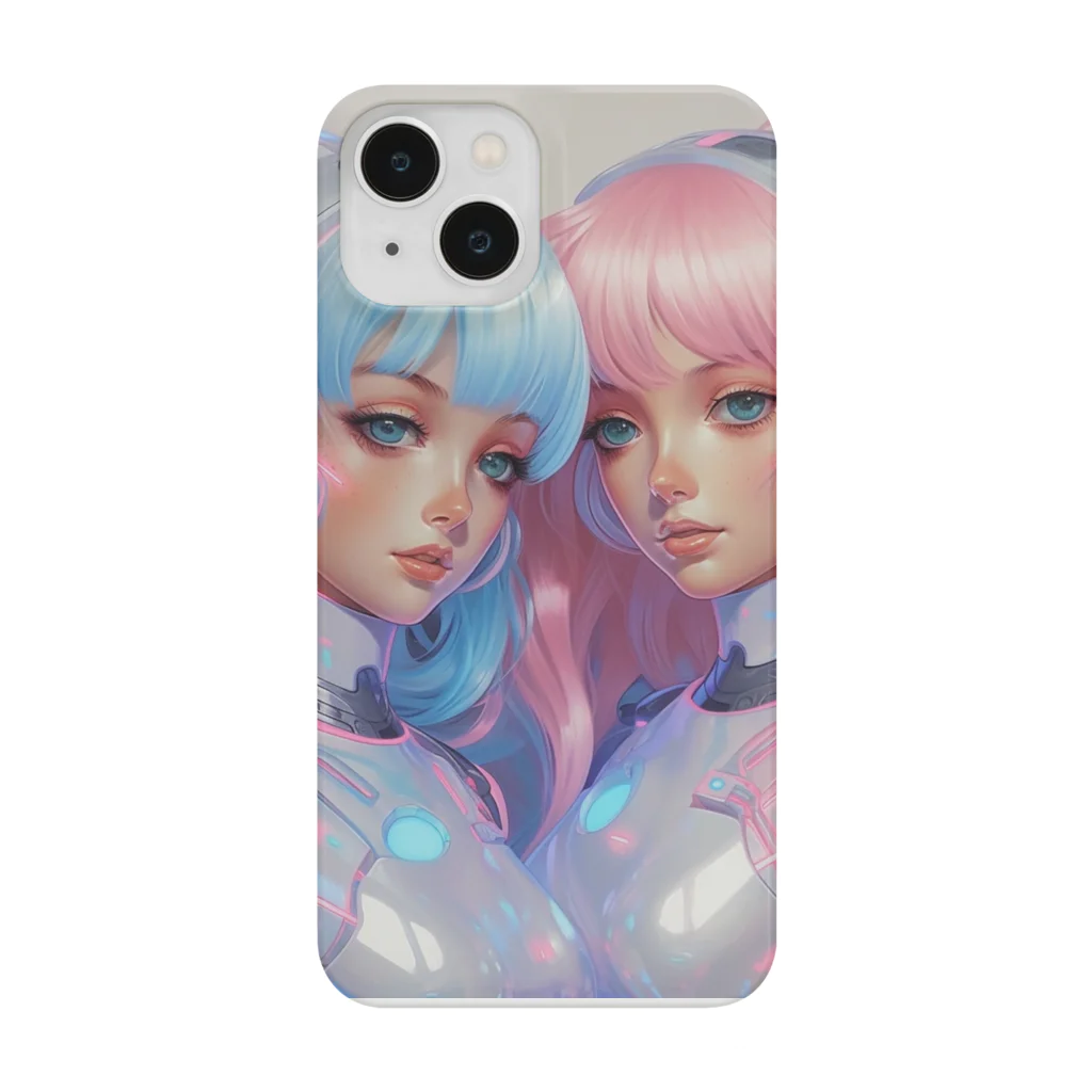 NEON CITYのネオンシティ シリーズ 双子 TWINS #2 Smartphone Case