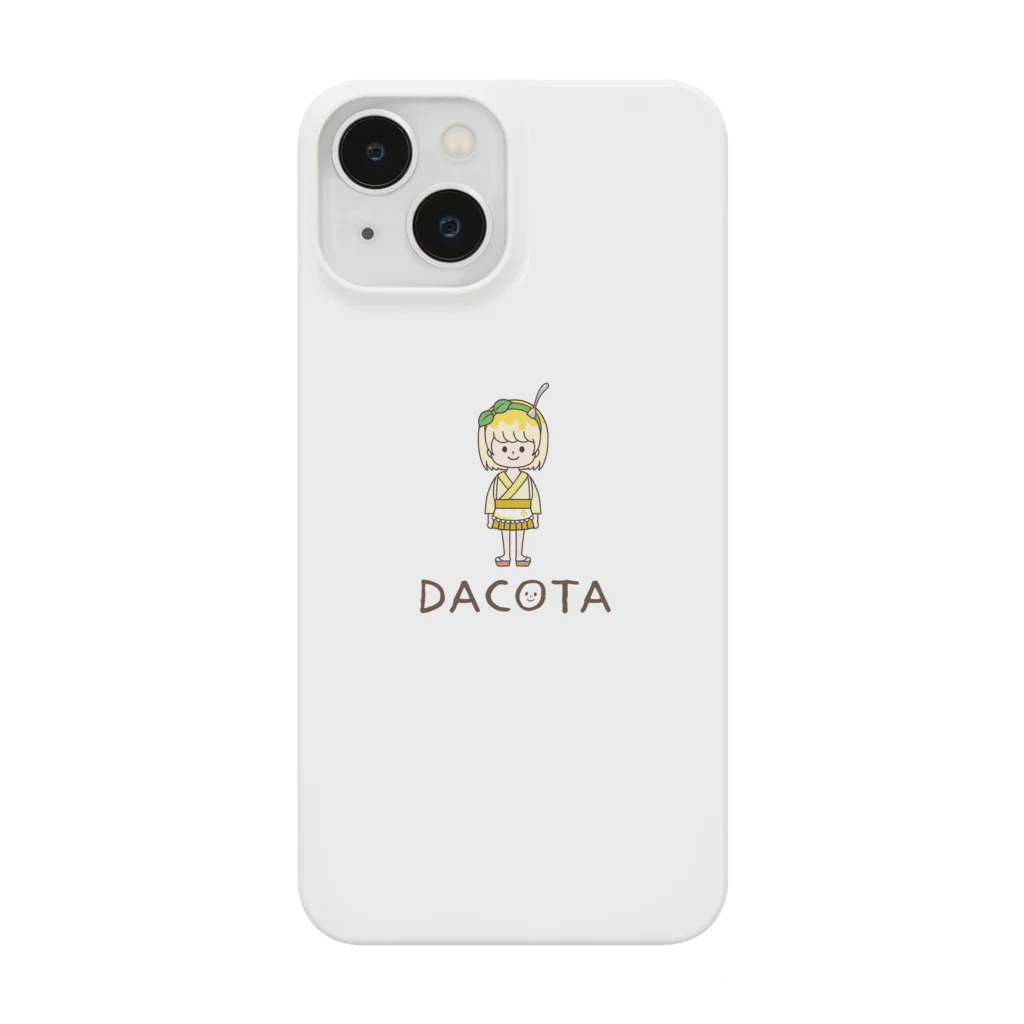 Team DACOTAのかき氷娘（れもん）【黒ロゴ】 Smartphone Case