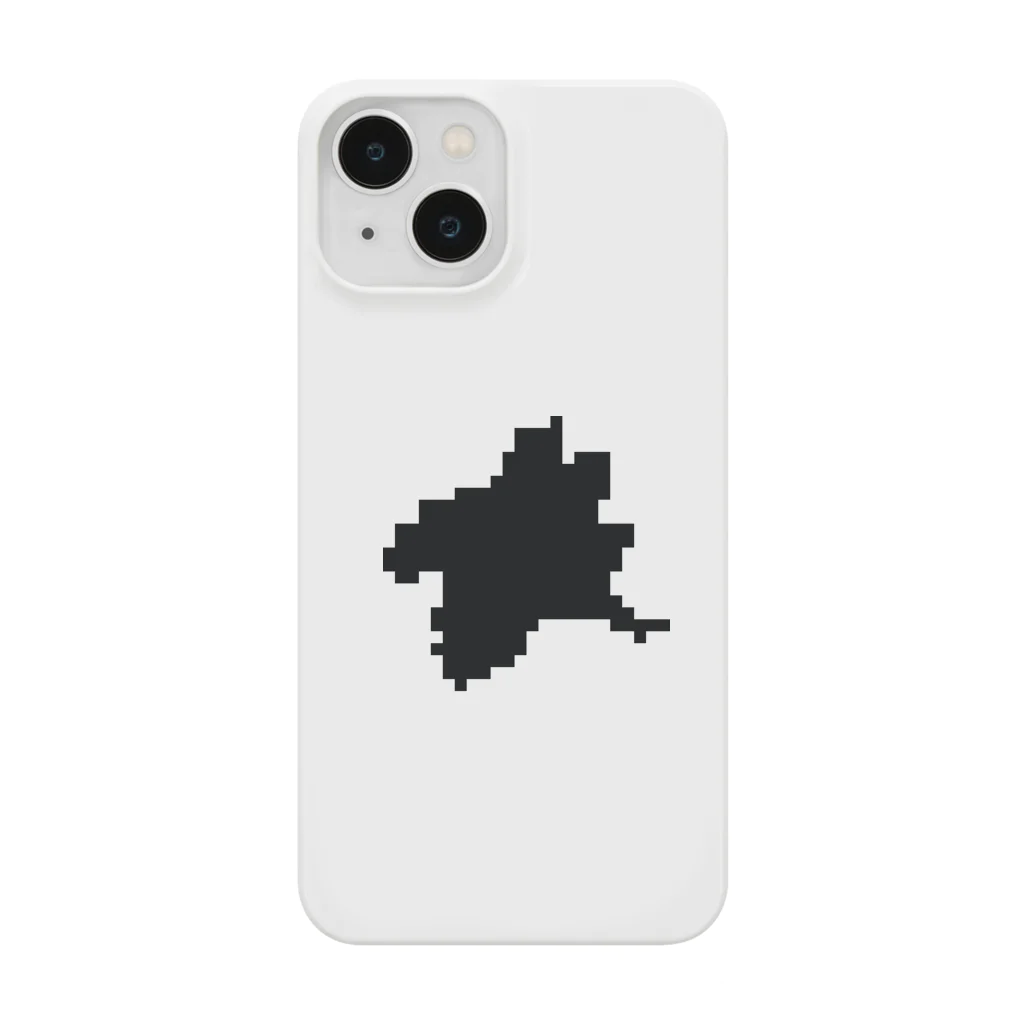 ドット絵ぐんまのドット絵ぐんま24 ブラック Smartphone Case