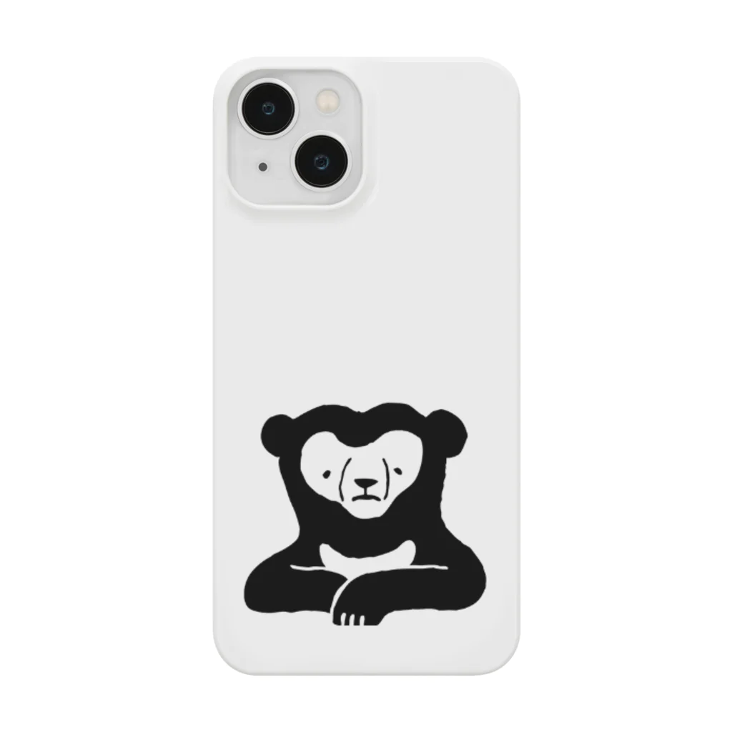 ナラティヴ・ラボ マーケットのくまざわくん（ブラックライン） Smartphone Case