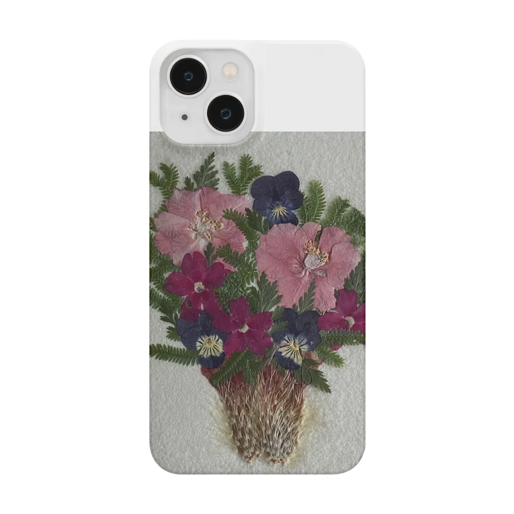 inakaen  いなか園の押し花『さんさ　しおん』 Smartphone Case