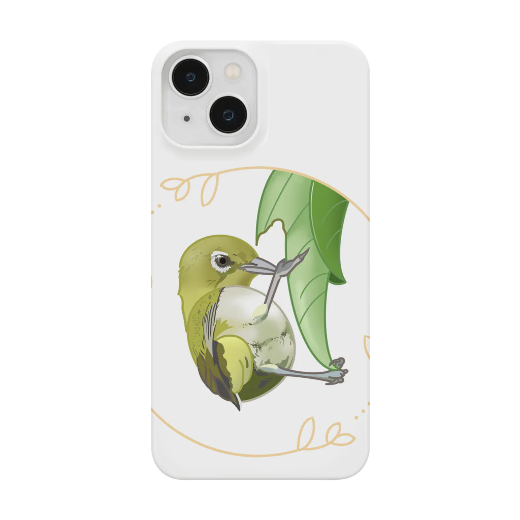 やちよ｜リアル鳥イラストのアイドル級のメジロさん Smartphone Case