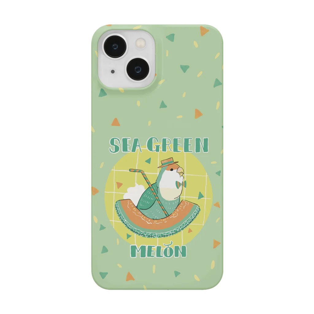 Sikapoppo555のSEA GREEN = MELON スマホケース