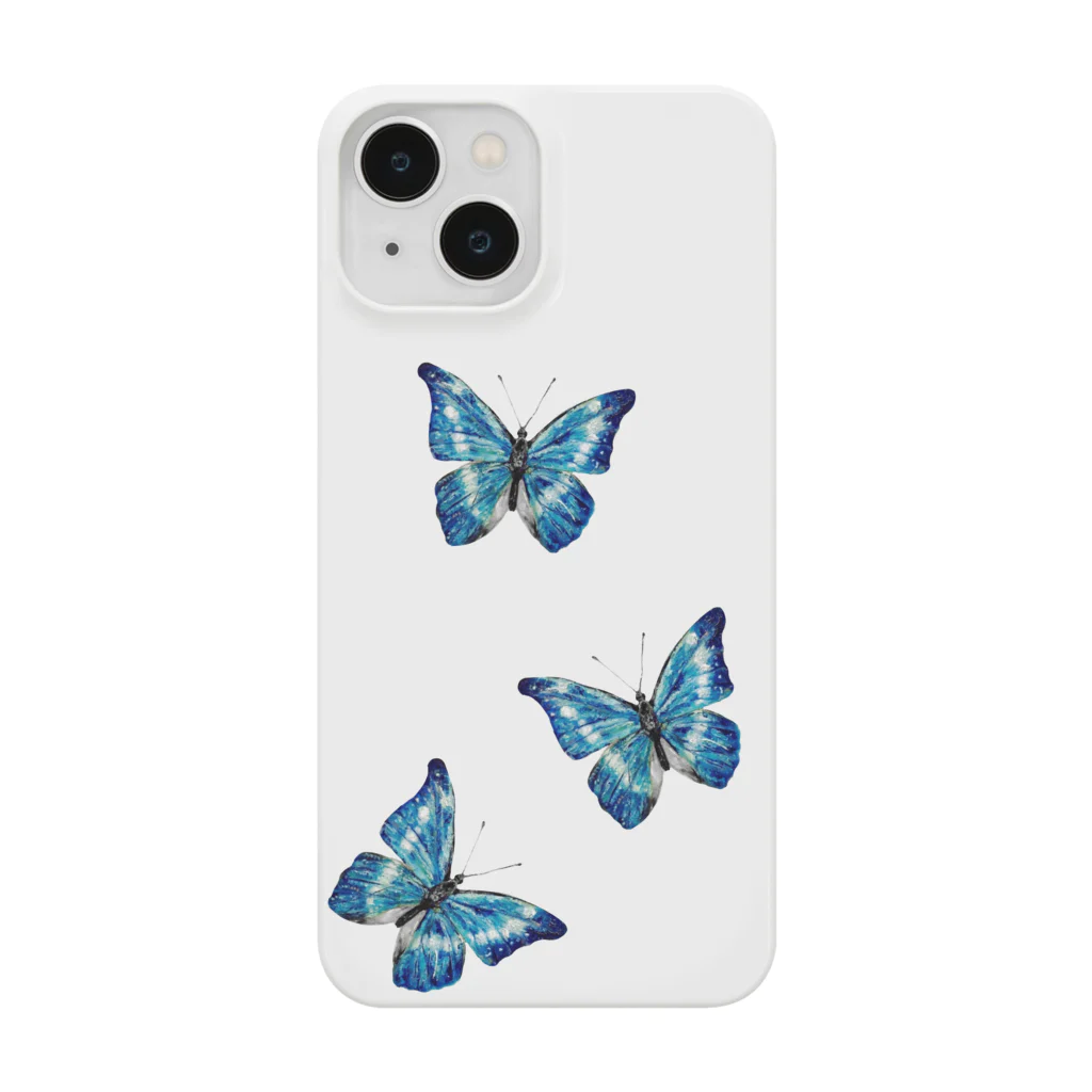 neruの油彩画「Blue butterfly」 Smartphone Case