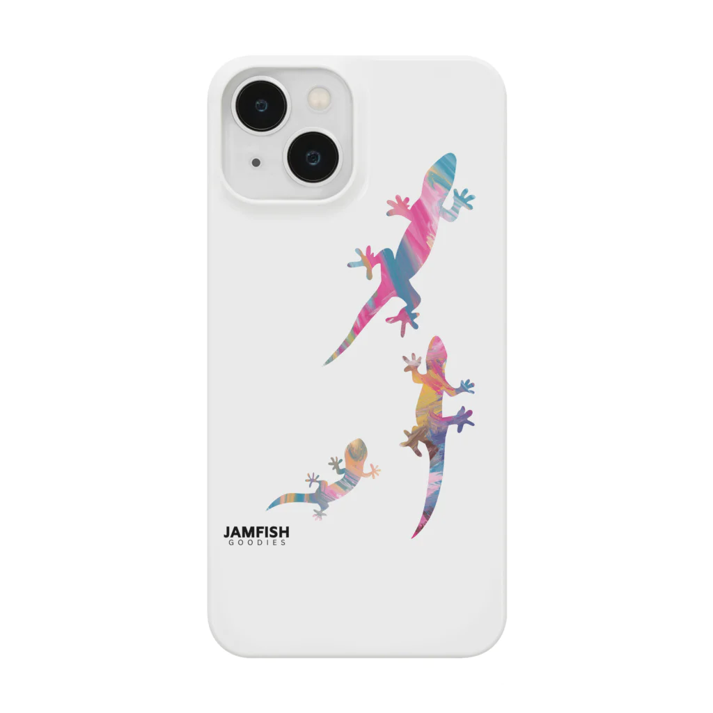 jamfish_goodiesのCOLORトカゲFAMILY Smartphone Case