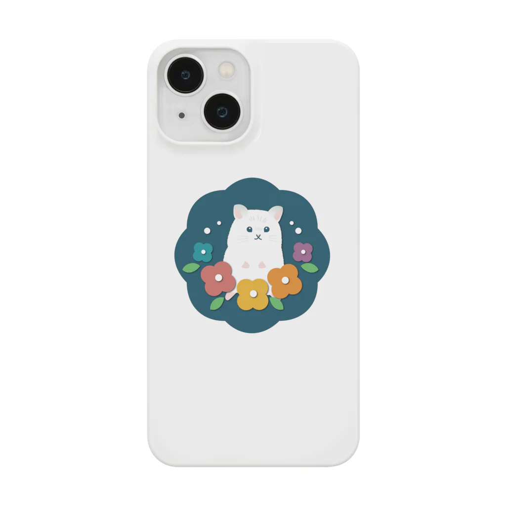 みはる商店のパールホワイトハムスターしろきちのおめかし Smartphone Case