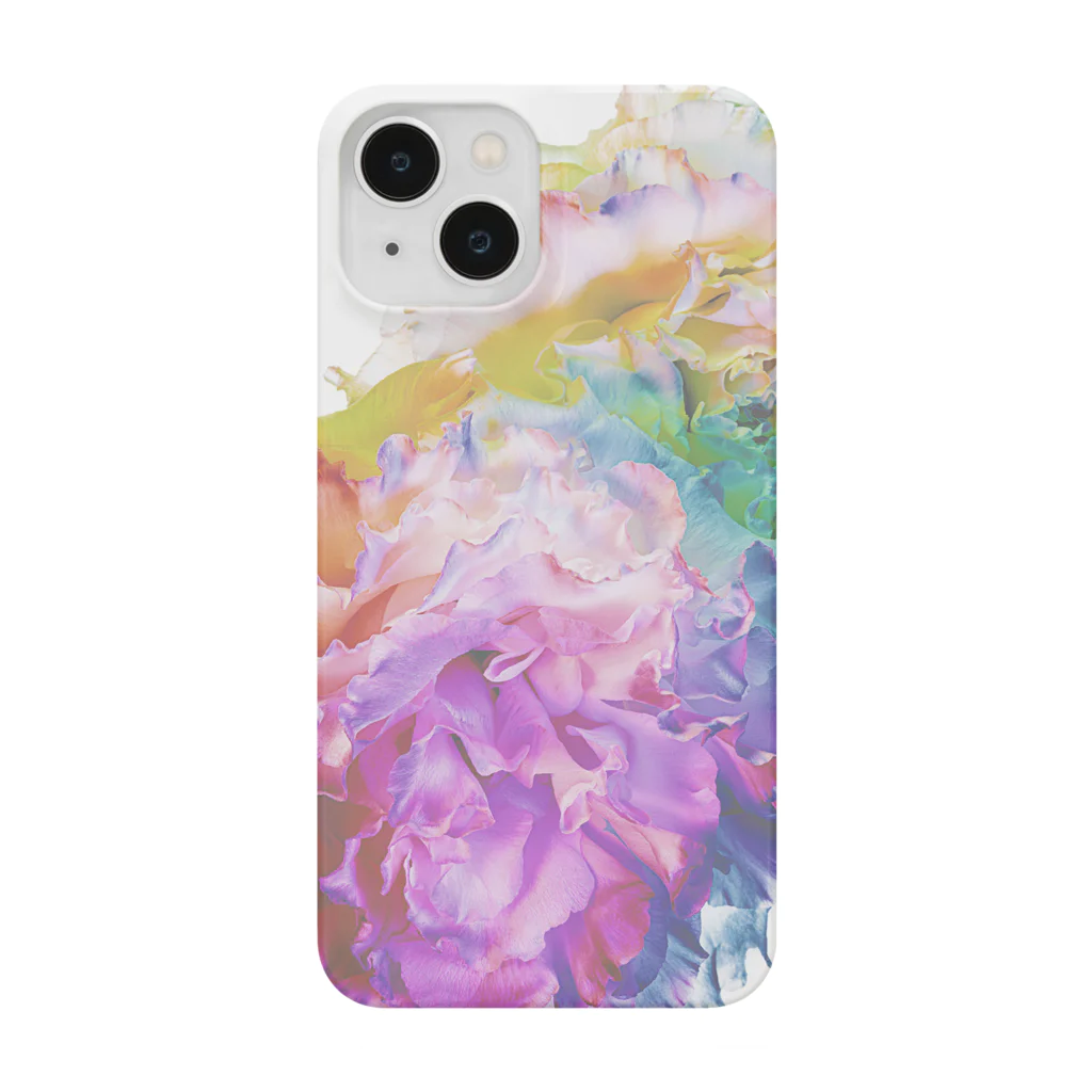 K_flowerのRainbow Carnation Smartphone Case