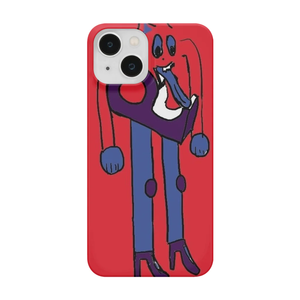 sumanandaのTape case body and the cellophane tongue（RED） スマホケース