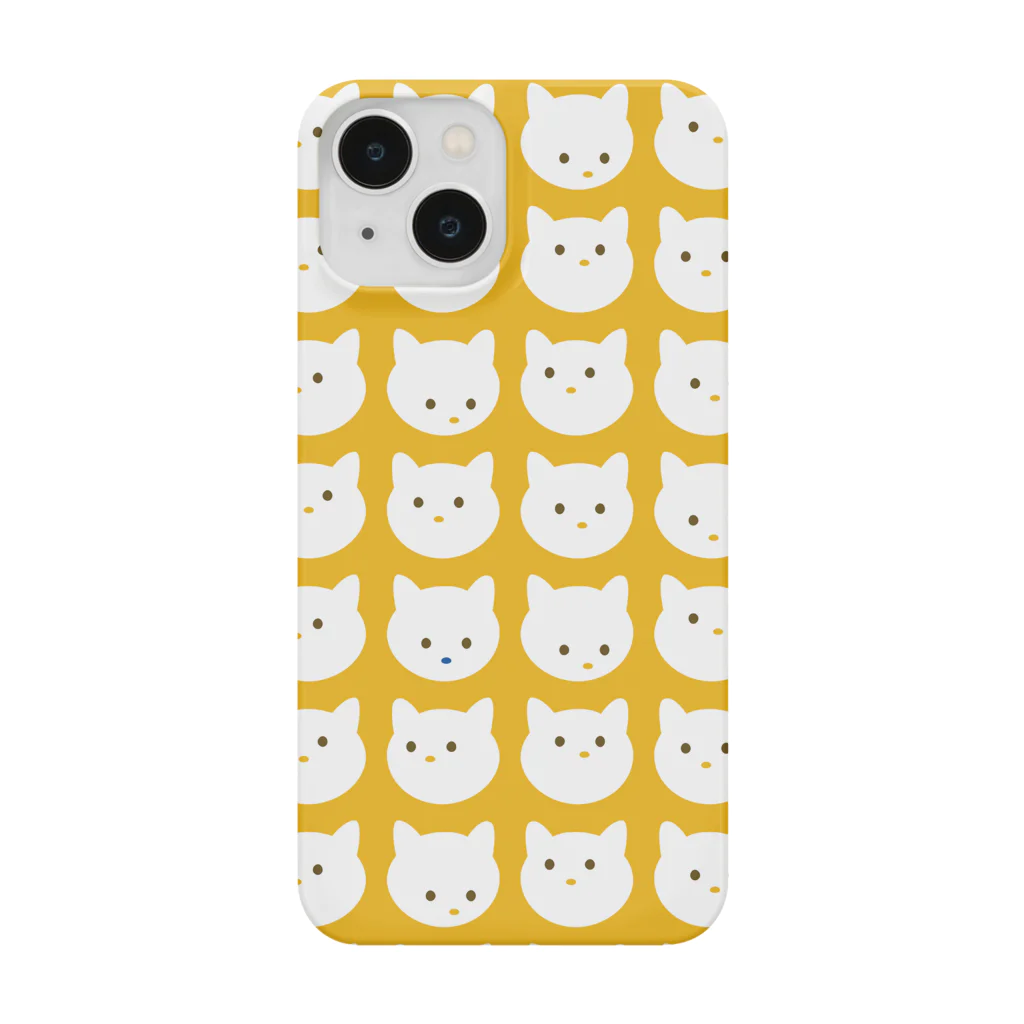 Dot Cat DailyのDot Cat Daily_スマホケース（イエロー） スマホケース