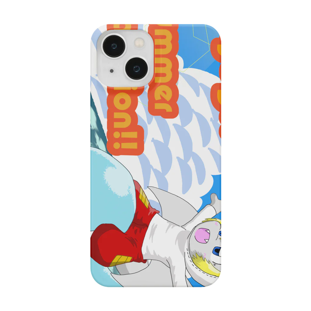 ホワイトドラゴン　タイトくん💙のタイトくん スマホカバー Smartphone Case