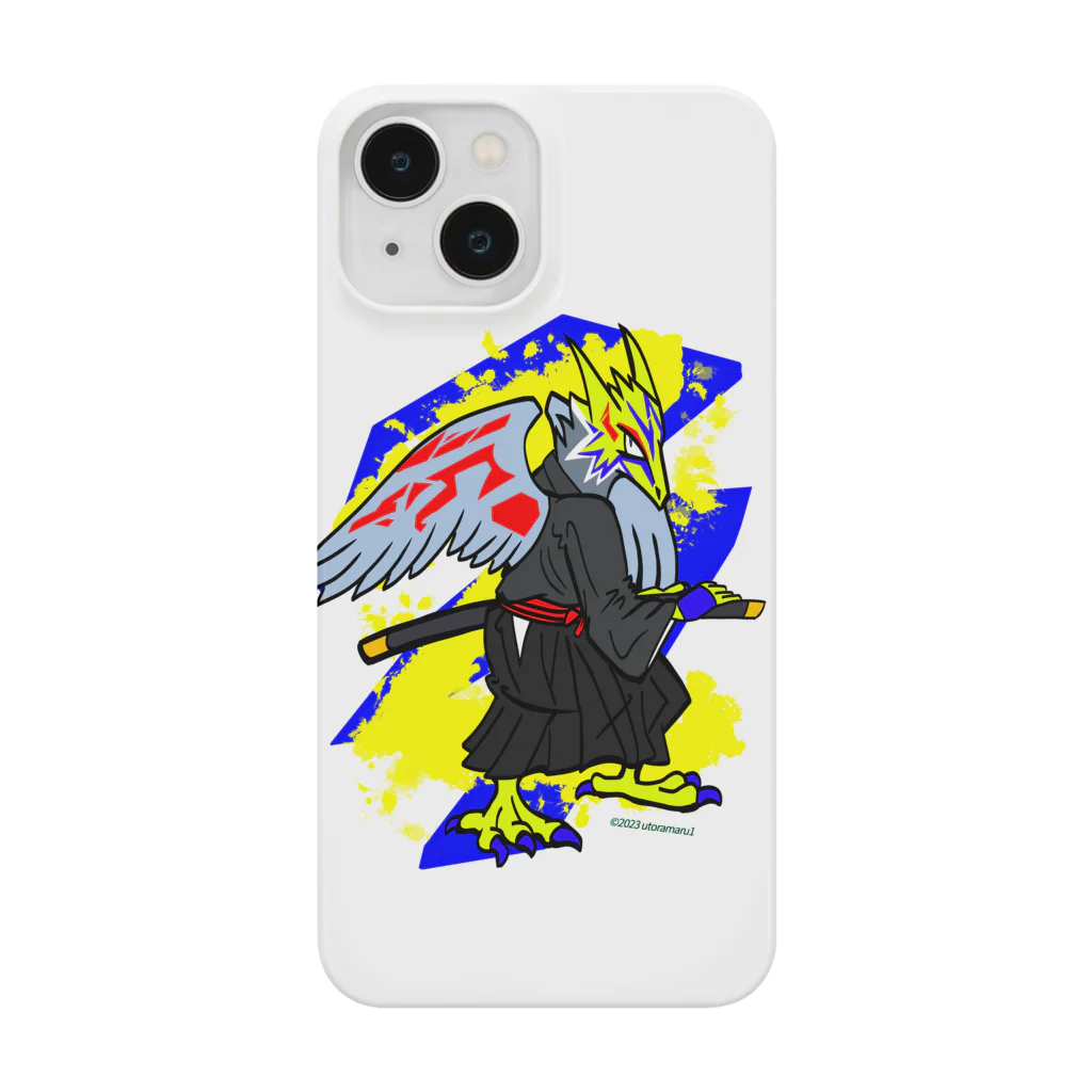 宇寅。の刀と猛禽類イメージのドラゴン Smartphone Case