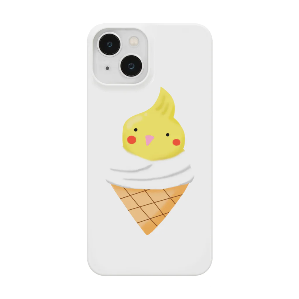 りきまるのルチノーオカメインコのソフトクリーム Smartphone Case