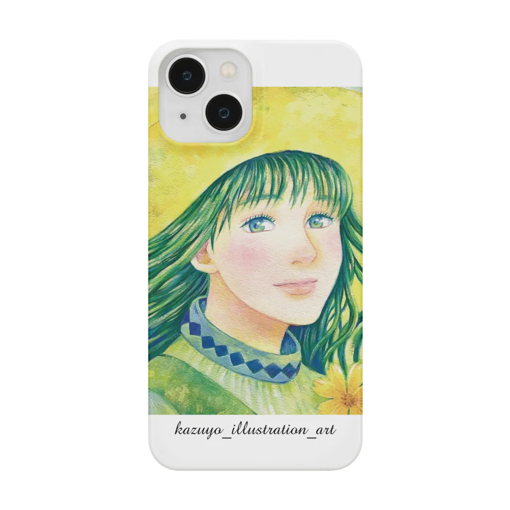 kazuyo online store【suzuri】　　　　　　　　　　　　　　　　　　　　　　　　　　　　　　　　　　　　　　　　　　　　　　　　　　　　　　　　　　　　　　　　の作品「間奏曲」の女の子 スマホケース