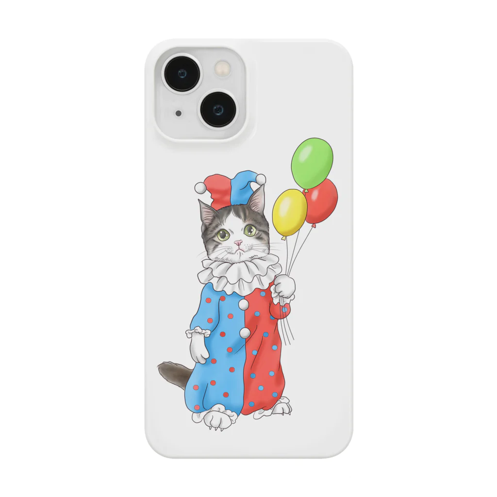 Ａｔｅｌｉｅｒ　Ｈｅｕｒｅｕｘのサーカスにゃんこ　風船ピエロ Smartphone Case