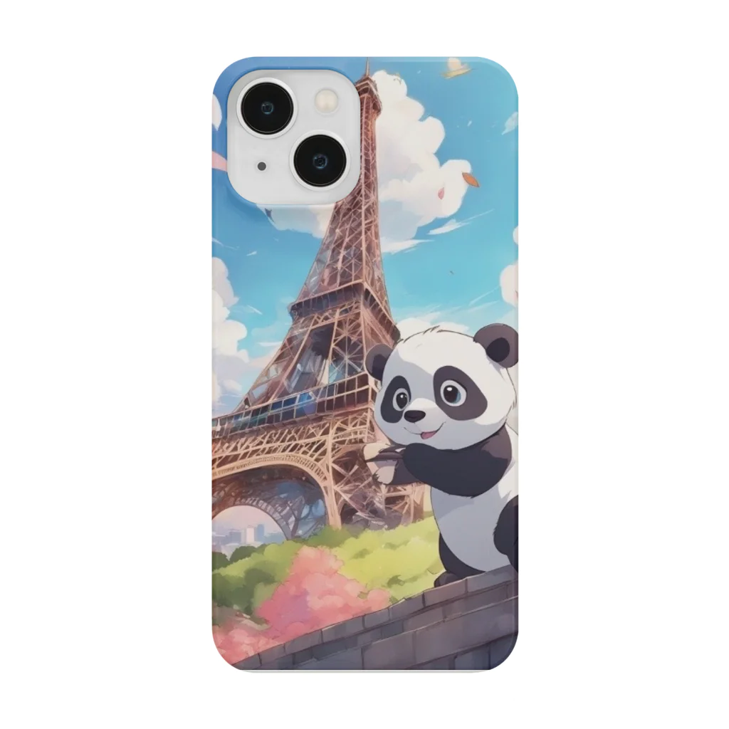 Cute-Animalsの【パリ旅行】パンダくん Smartphone Case