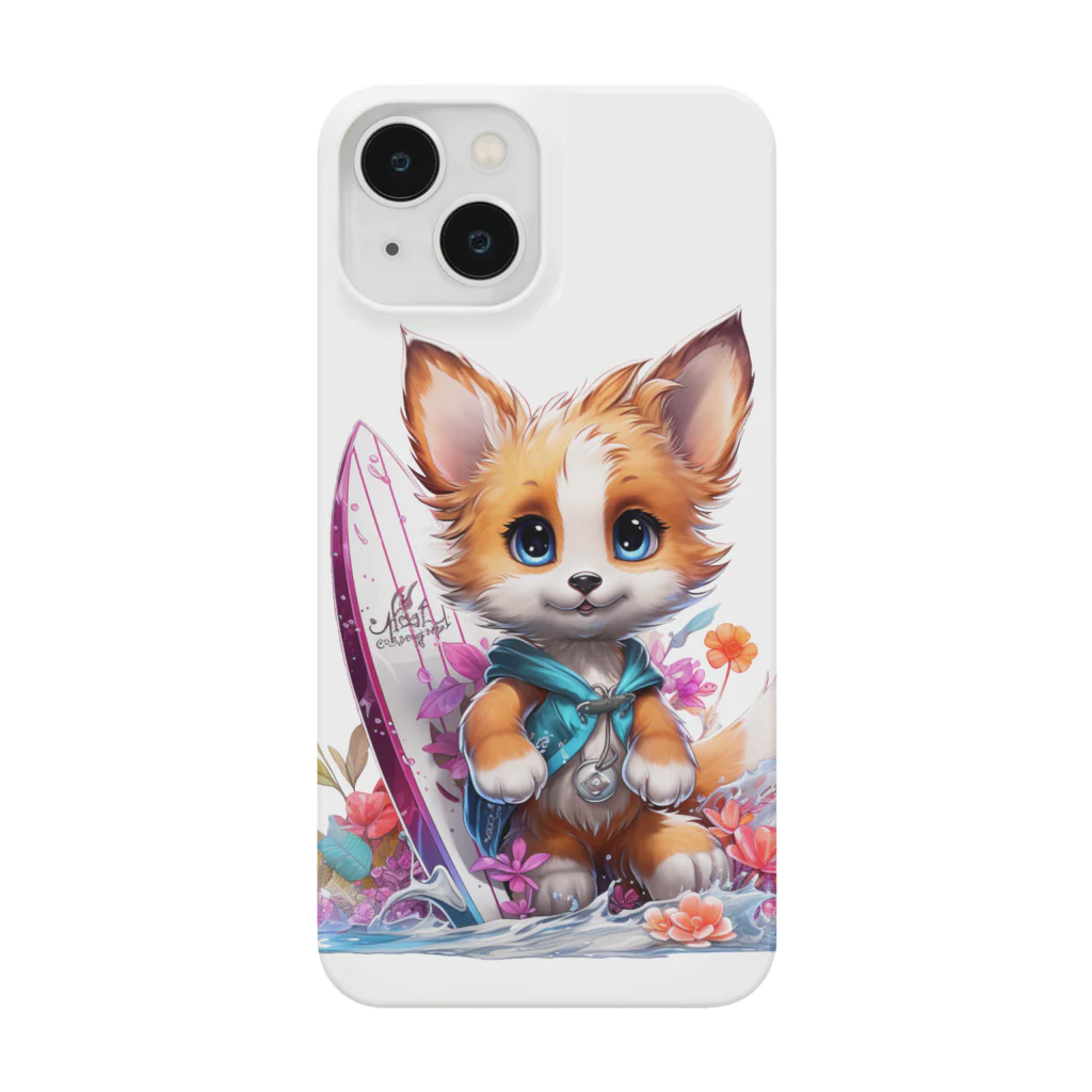 みゆみん@YouTuber ／M|Little Kit Foxのサーフィン 兄妹(兄) スマホケース Smartphone Case