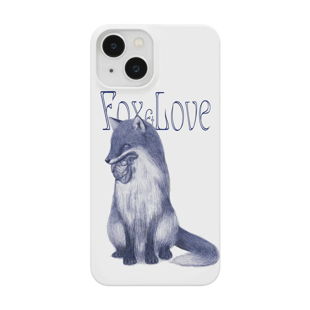 キツネサンビキのFox&Love Smartphone Case