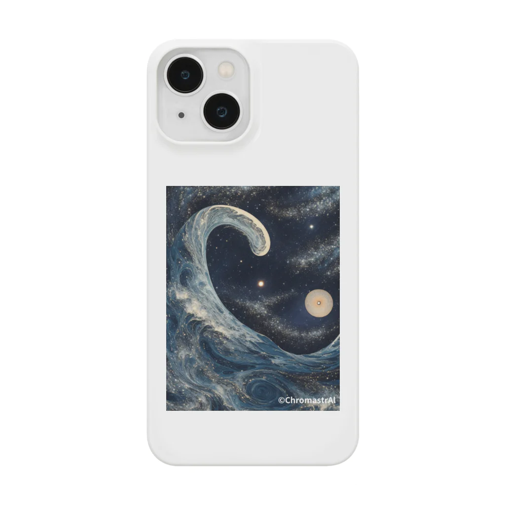 ChromastrAlのThe Celestial Dance of Hokusai's Wave Smartphone Case