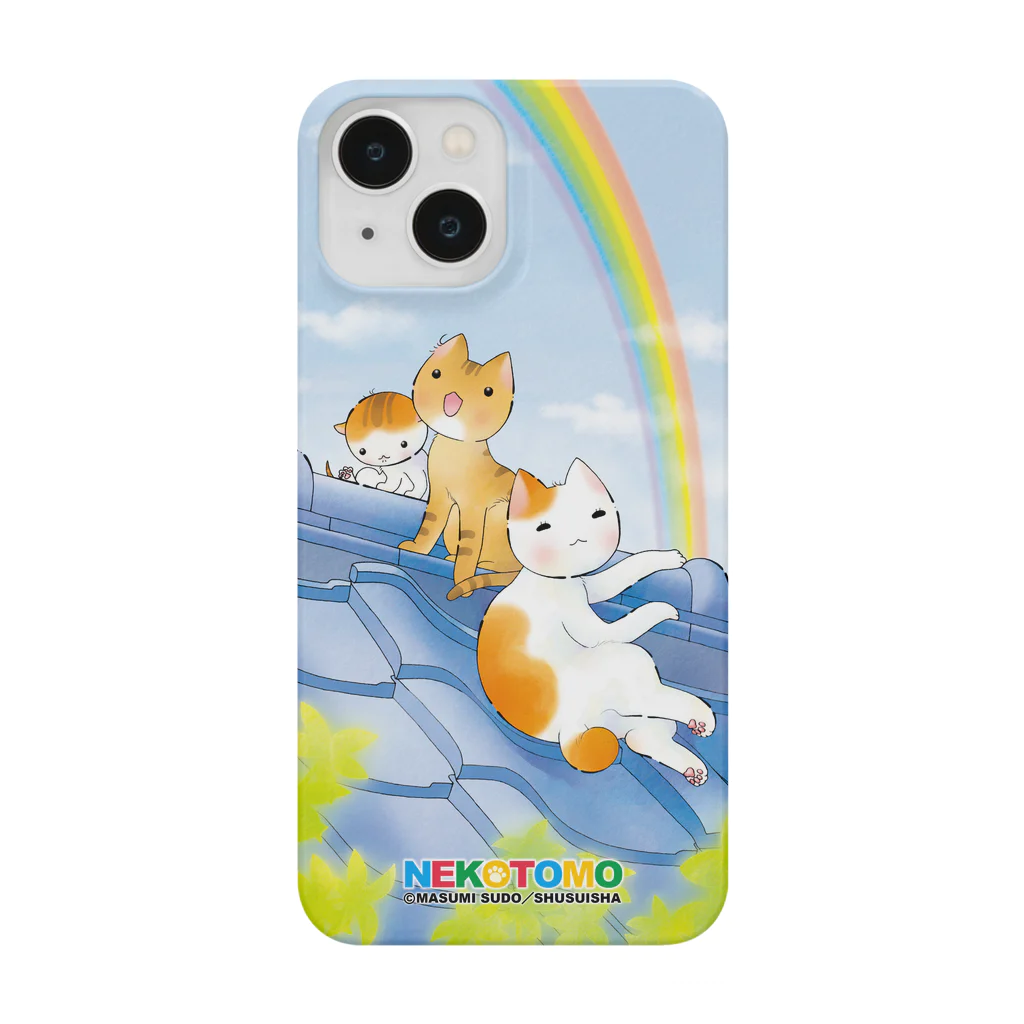 漫画「ねことも」公式グッズショップのMASUMI SUDOコレクション「猫と虹」 Smartphone Case