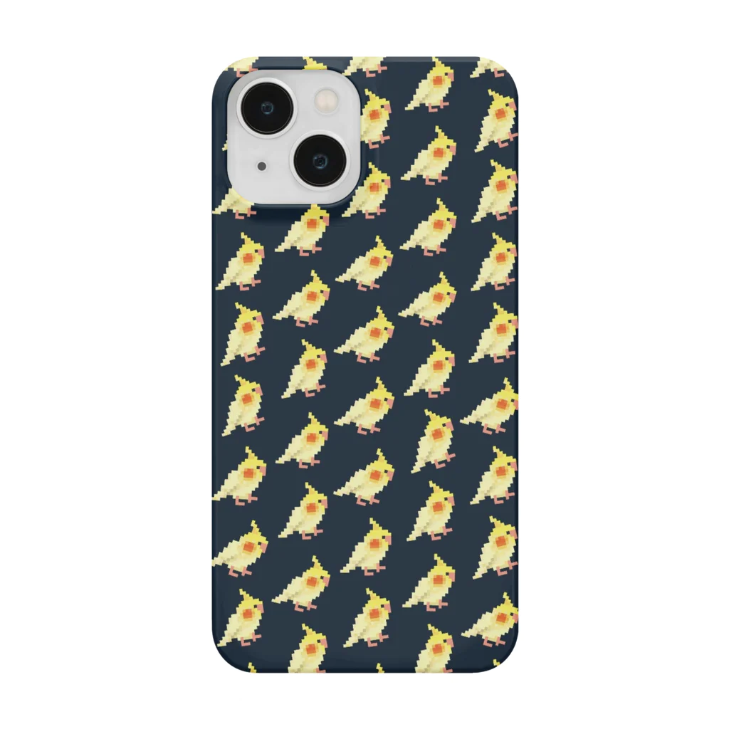 ブティック萌のオカメインコちゃん、いっぱい！(ネイビー) Smartphone Case