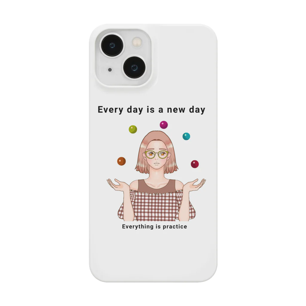 あかいねこのお手玉しているgirl Smartphone Case