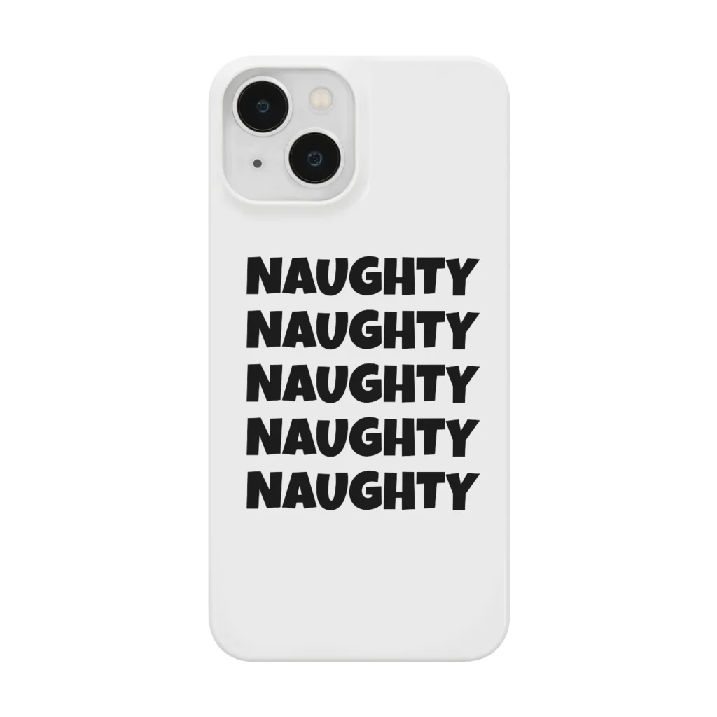 NAUGHTYのNAUGHTY 5ロゴ(BLK) Smartphone Case