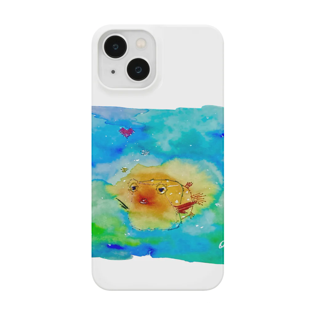 onmycolorの楽描き店のはこふぐ太 Smartphone Case