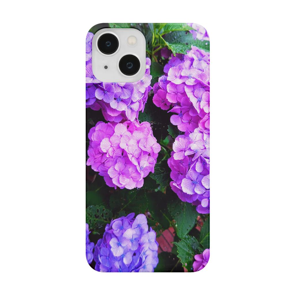 💚ぱなえてんてー💚の紫陽花(梅雨) Smartphone Case