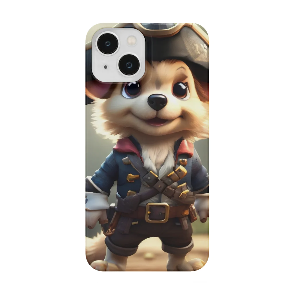 🔥AI art shop🔥の海賊の子犬 Smartphone Case