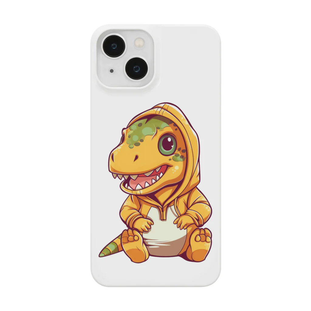 Vasetti_pressのパーカーを着たティラノサウルス Smartphone Case